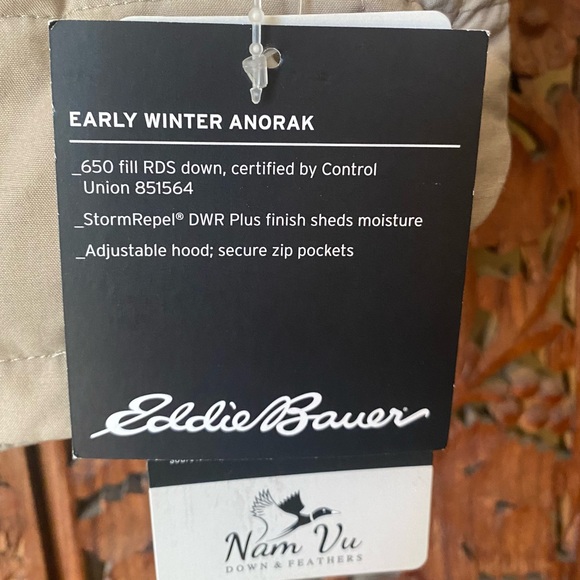 EDDIE BAUER WOMEN’S SIZE MEDIUM EARLY WINTER ANORAK IN STONE - Picture 12 of 15